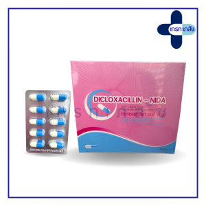 Dicloxacillin-Nida 500 mg (ฟ้าขาว) 50x10's
